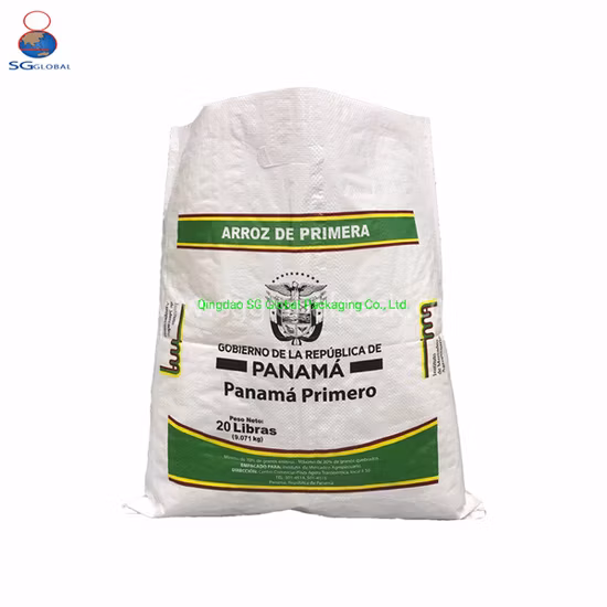SGS Grs Factory BOPP Polypropylene Laminated Packaging 25kg 50kg Sack Packing Grain Rice Fertilizer Seed Feed Maize Transparent PP Woven Bag