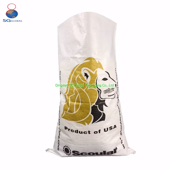 SGS Grs Factory BOPP Polypropylene Laminated Packaging 25kg 50kg Sack Packing Grain Rice Fertilizer Seed Feed Maize Transparent PP Woven Bag