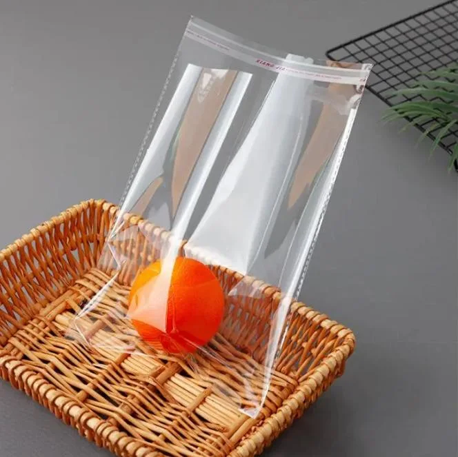 Custom Cheap Clear OPP/PE/CPP/BOPP/PP Plastic Bag Transparent Self-Adhesive Plastic Packaging Bag for Clothes Food Packaging