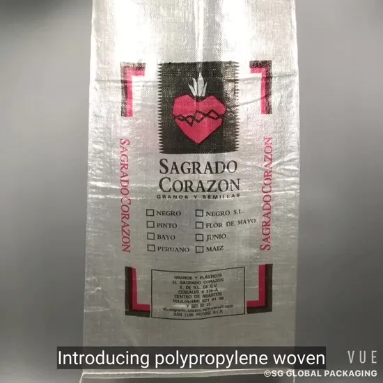 SGS Grs Factory BOPP Polypropylene Laminated Packaging 25kg 50kg Sack Packing Grain Rice Fertilizer Seed Feed Maize Transparent PP Woven Bag