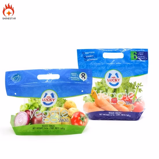 투명한 합성 신선한 과일 야채 포장 BOPP 비닐 봉투